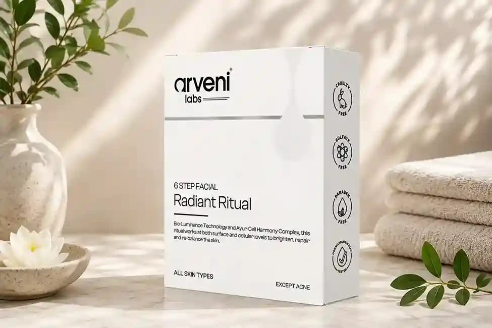ARVENI LABS 6 Step Facial - Radiant Ritual
